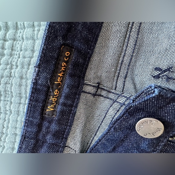 Excellent Skinny Lin Worn Indigo Nudie Jeans - Picture 11 of 13